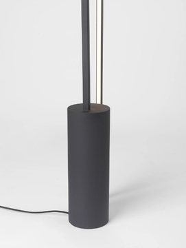 CYLINDER - LED stainless steel floor lamp by Kristina Dam Studio - view 3